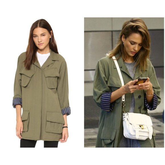 💕SMYTH💕 Oversized Army Jacket ~ Surplus Small - Picture 1 of 16